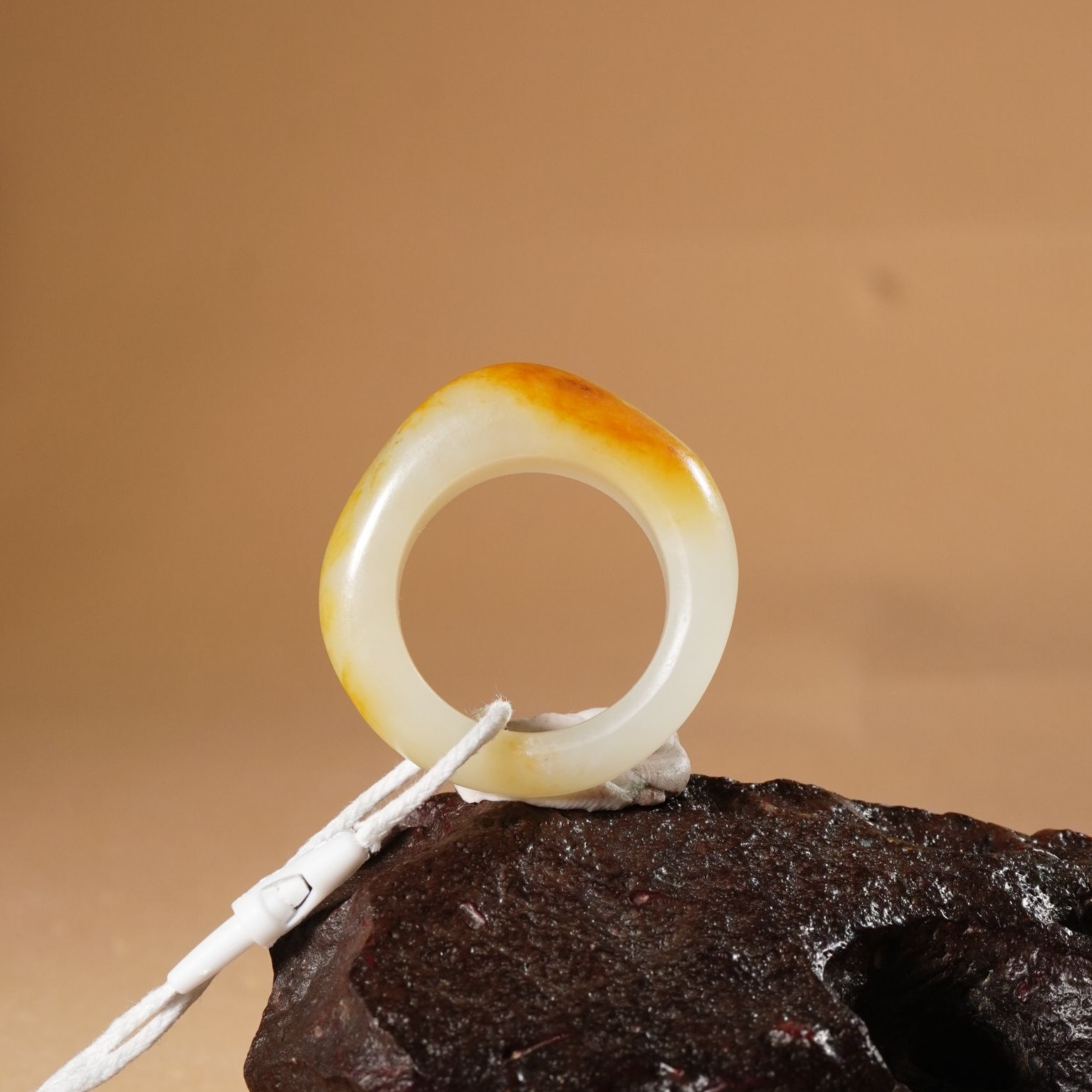 HG180033和田玉白玉籽戒指