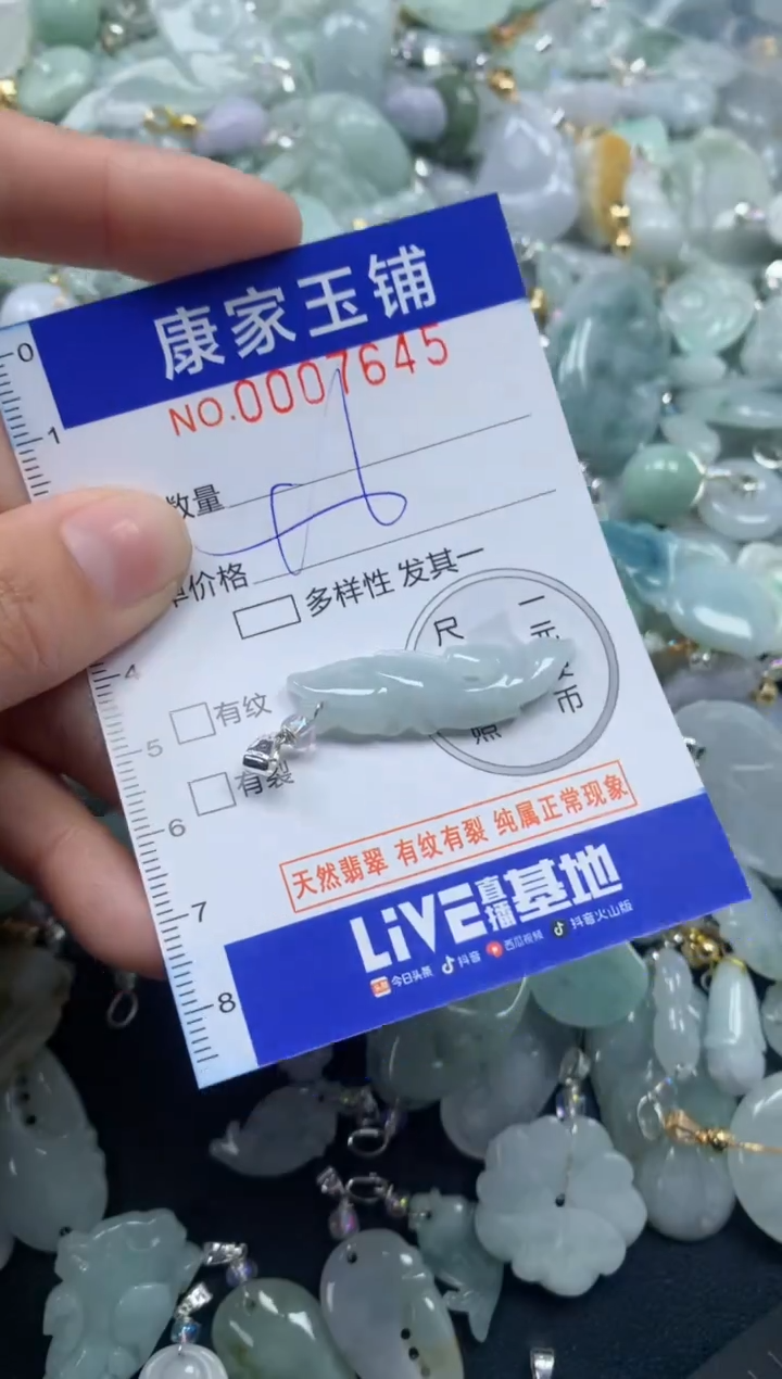 颈饰未镶嵌翡翠7645