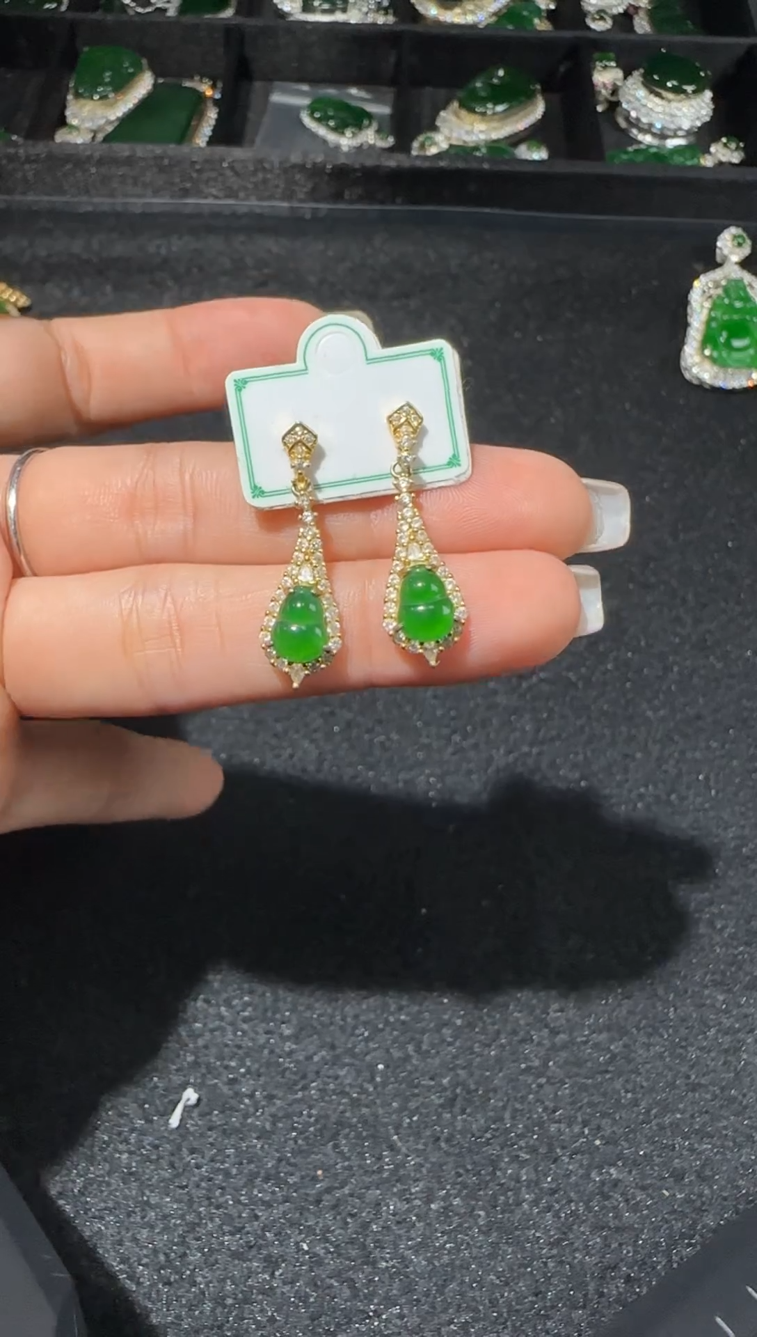 【闪购商品】翡翠耳饰未镶嵌多样性发货拍一发一