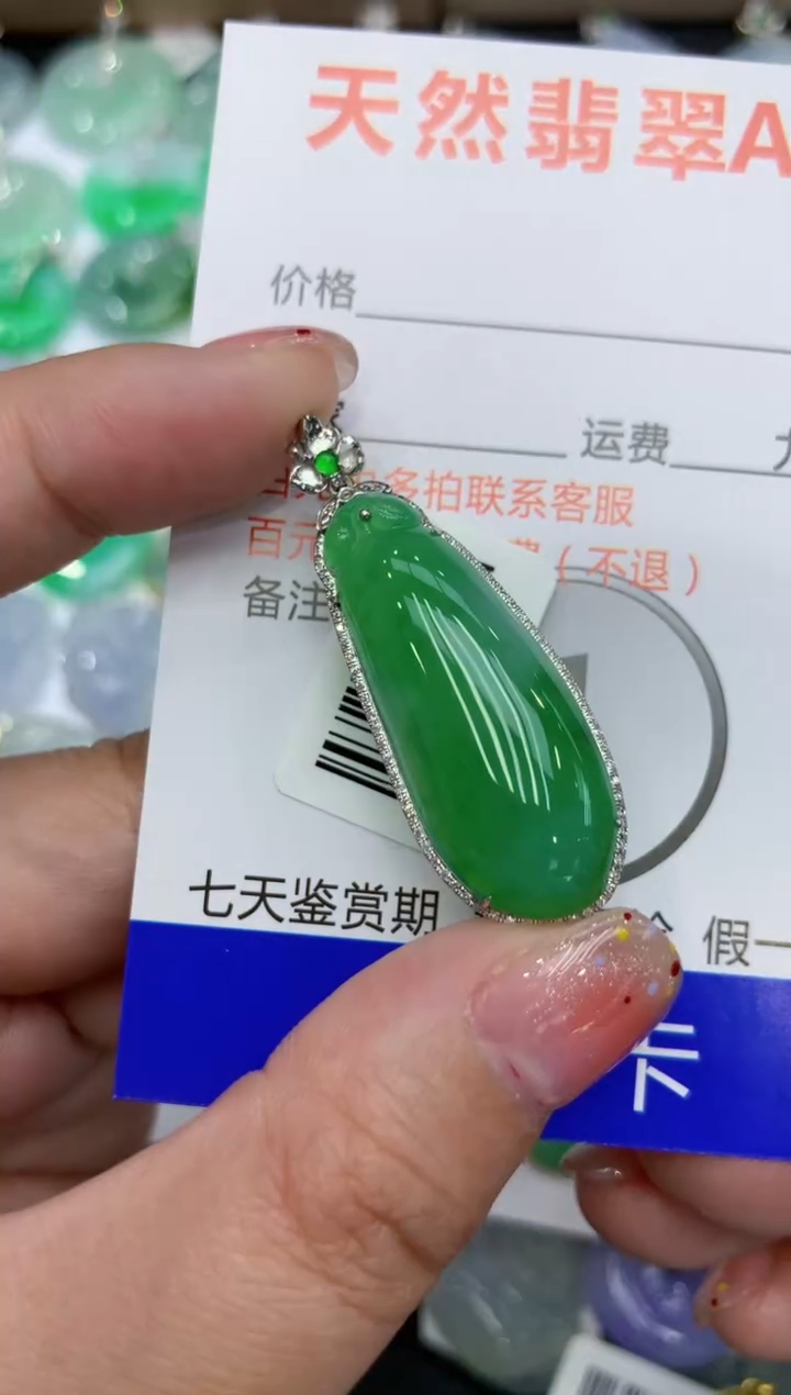 【闪购商品】翡翠颈饰18K金镶嵌111111111111