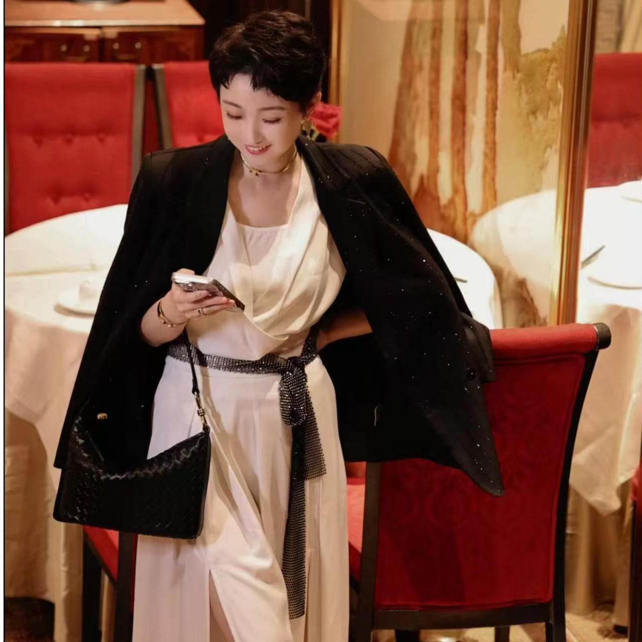 古考手工高定2025新款女士真皮牛皮手提斜跨包30010