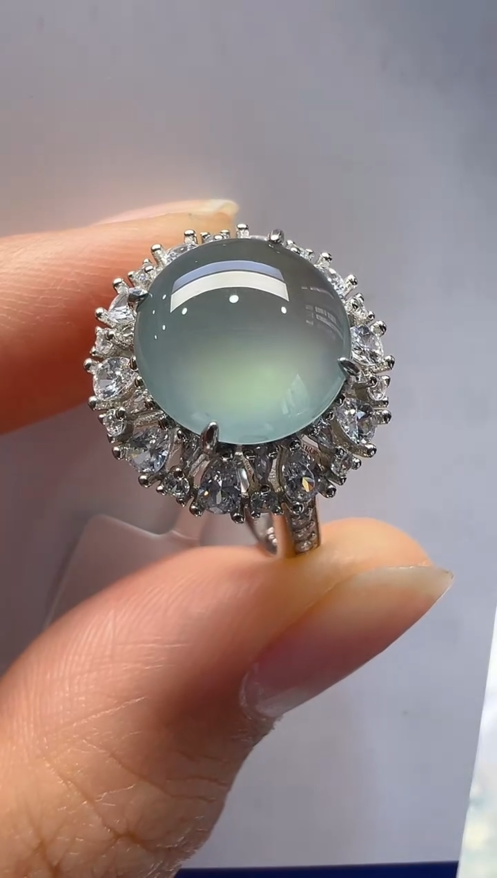 【闪购商品】翡翠戒指银S925镶嵌多样性团购发一件