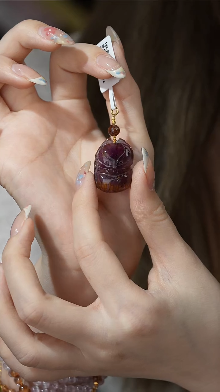 吊坠18K金镶嵌水晶A40（多样性发一件）极光