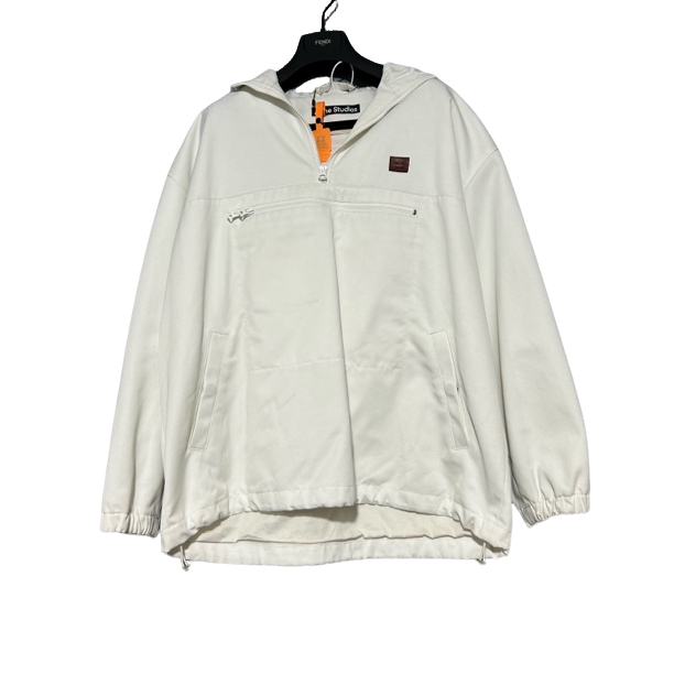 未使用 Acne studio 白色拉链连帽外套S码43582