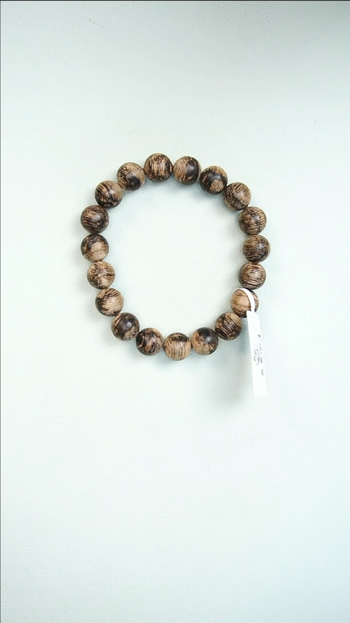 【闪购商品】沉香手串文莱软丝黑棋10mm*19 5637-1