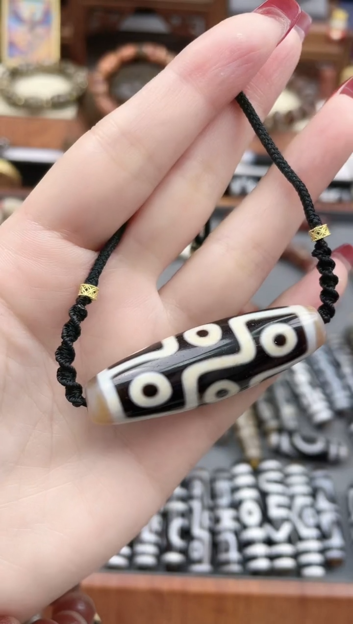 【闪购商品】玛瑙/玉髓珠珠未镶嵌手工九眼