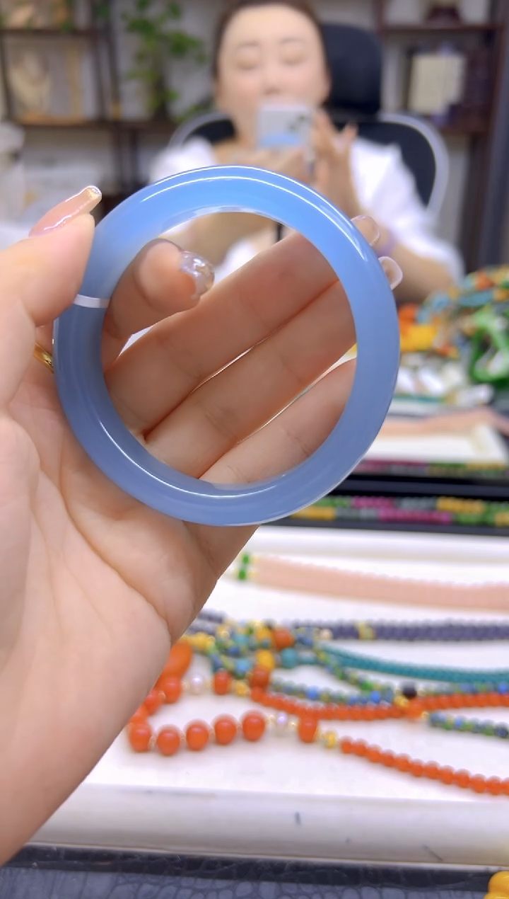 和田玉手镯未镶嵌DIY款S789