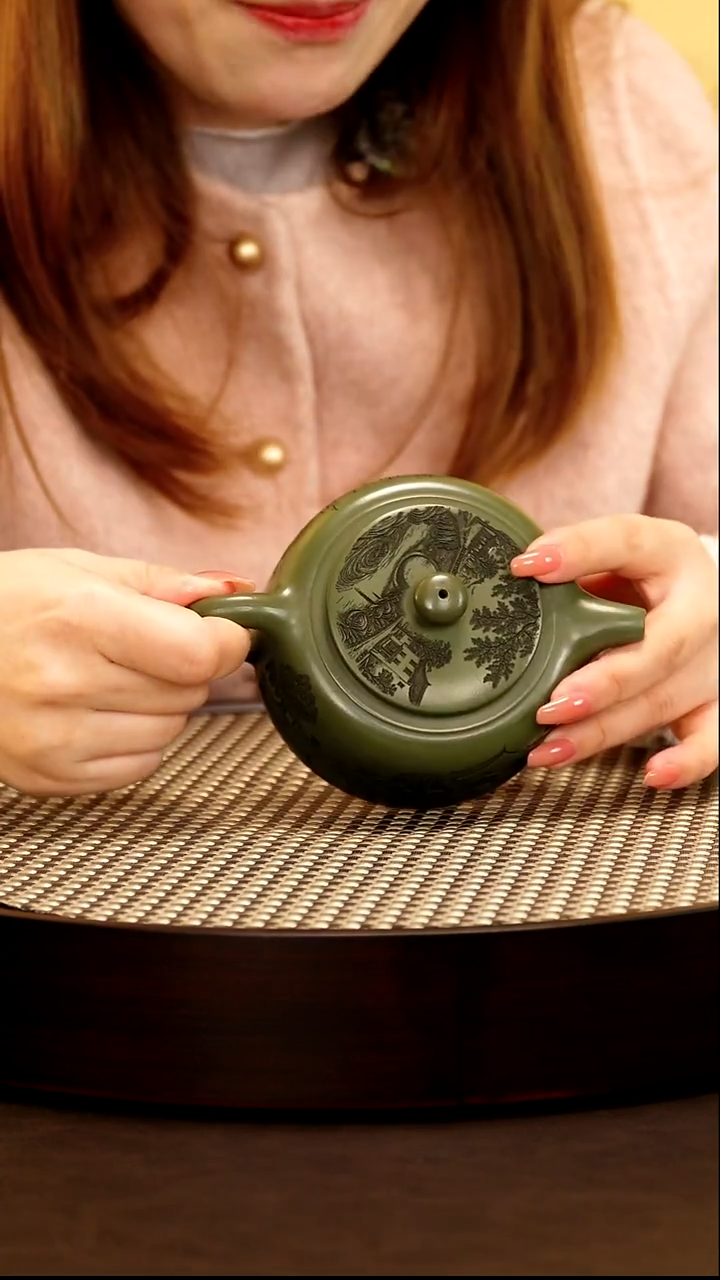 茶壶紫砂紫砂作品1231紫砂壶绿泥188