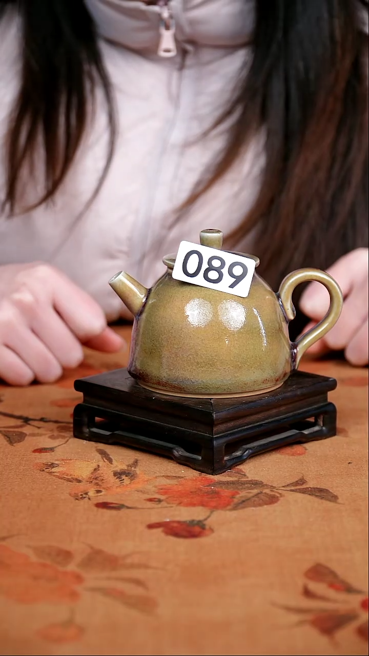 全品钧瓷茶器摆件