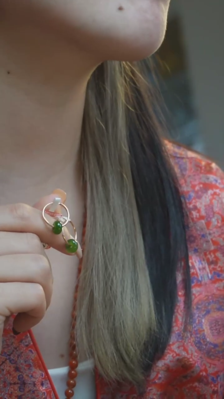 【闪购商品】和田玉耳饰未镶嵌Z59