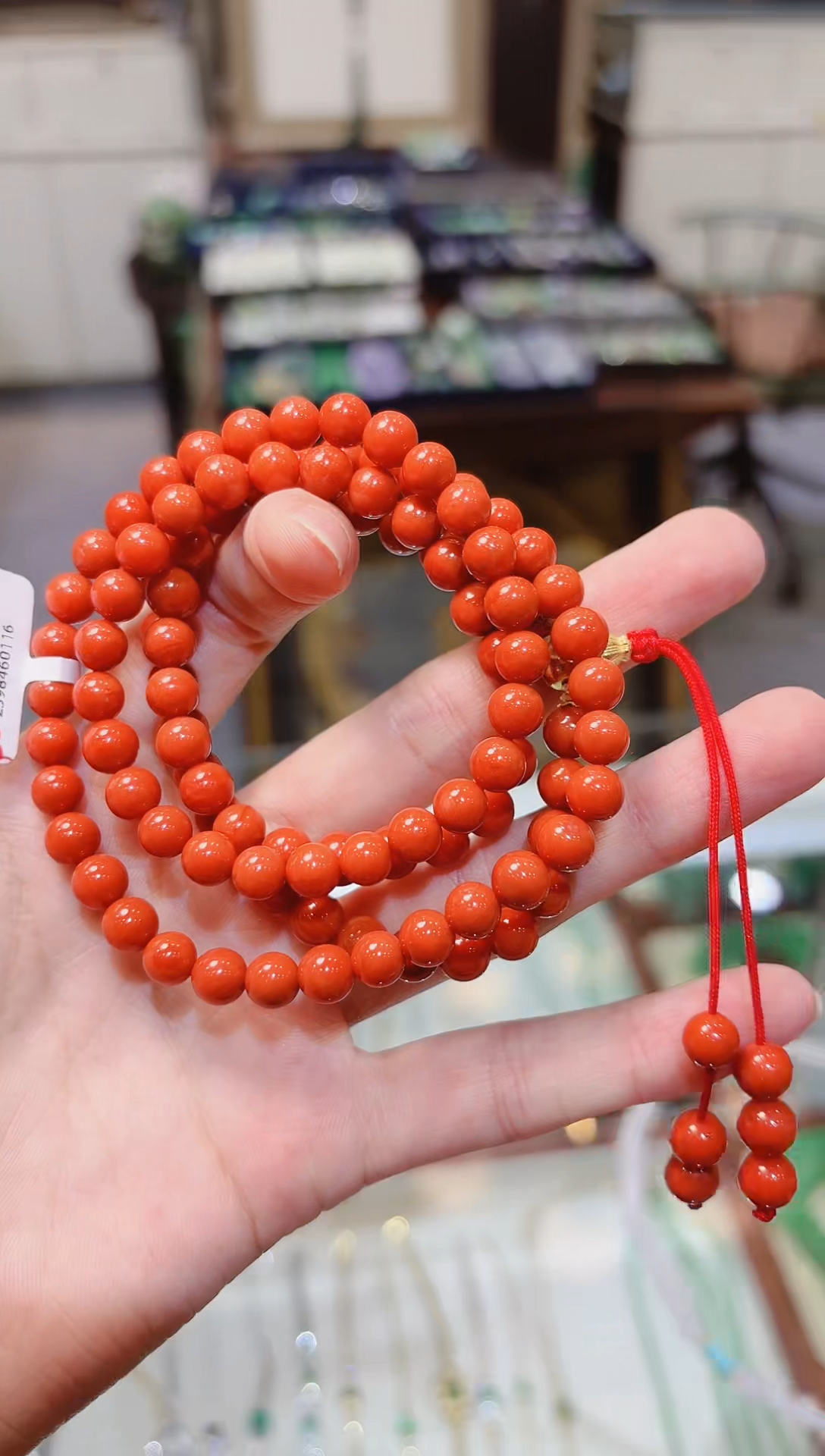 【闪购商品】南红玛瑙项链18K金镶嵌金三通南红项链