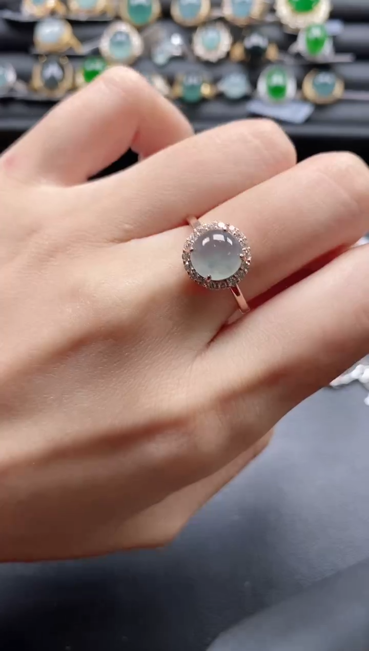 【闪购商品】翡翠戒指银S925镶嵌1111