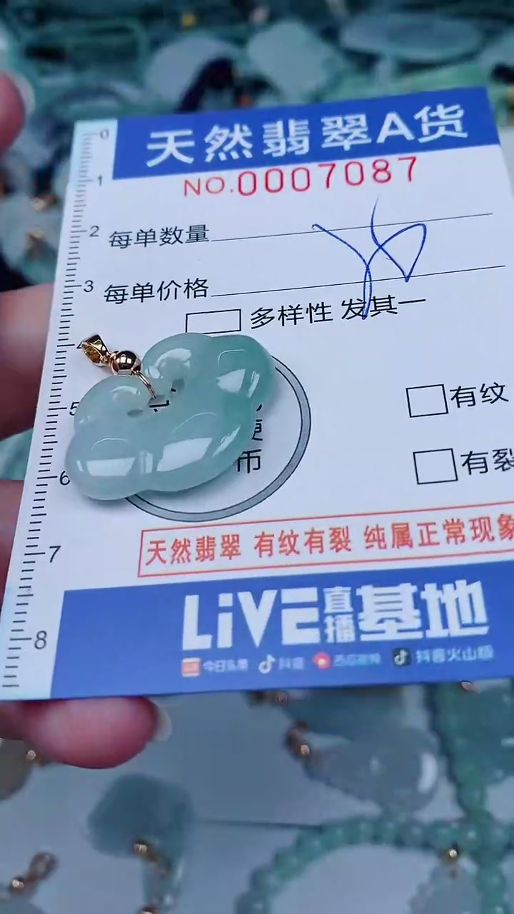 翡翠未镶嵌颈饰00007087