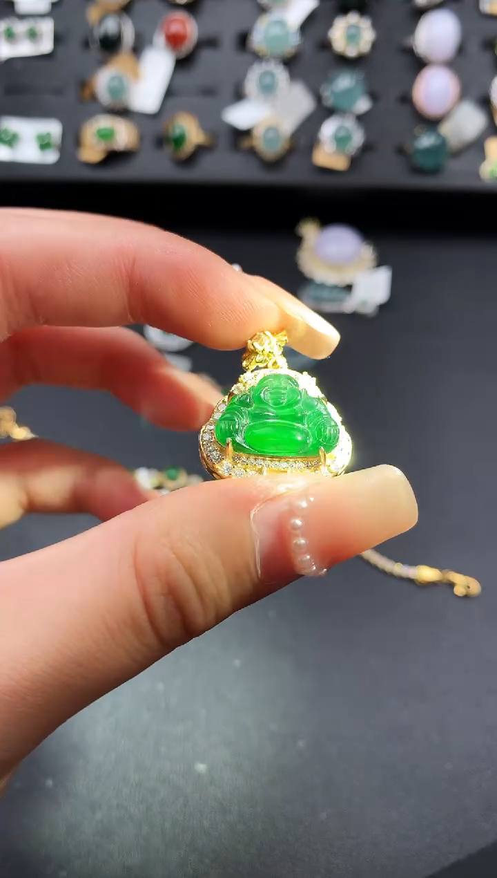 【闪购商品】翡翠戒指银S925镶嵌52141