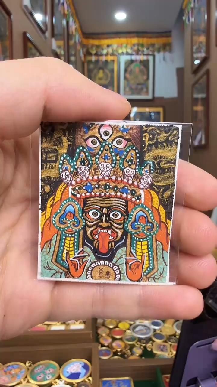 吊坠扎基拉姆-纯手绘唐卡