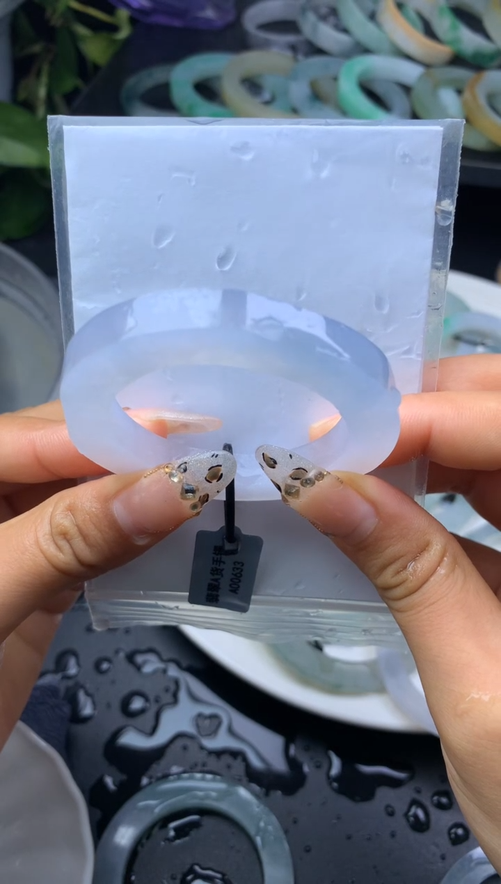 【闪购商品】定制翡翠翡翠手镯定制未镶嵌冰紫贵妃51-57