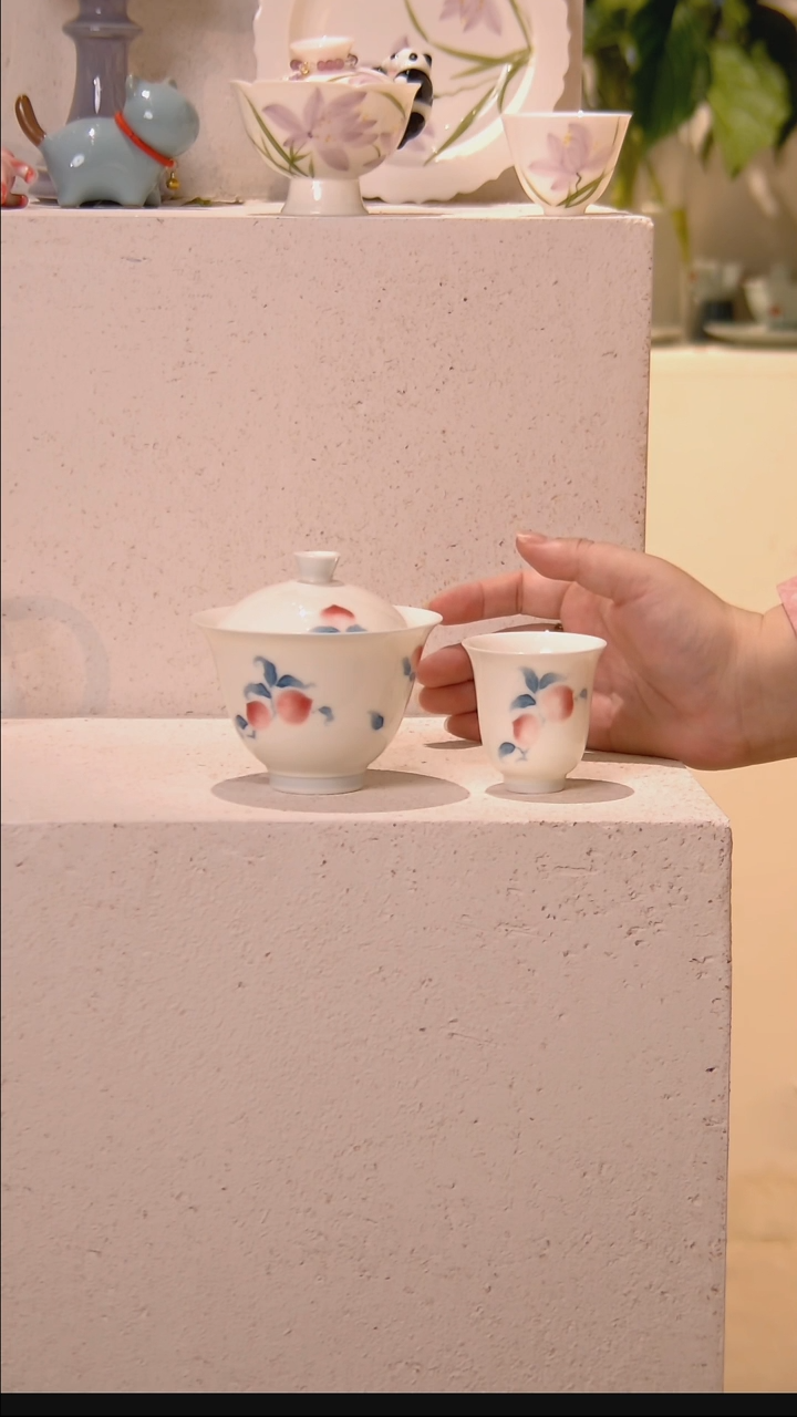 盖碗+茶杯 哈哈哈