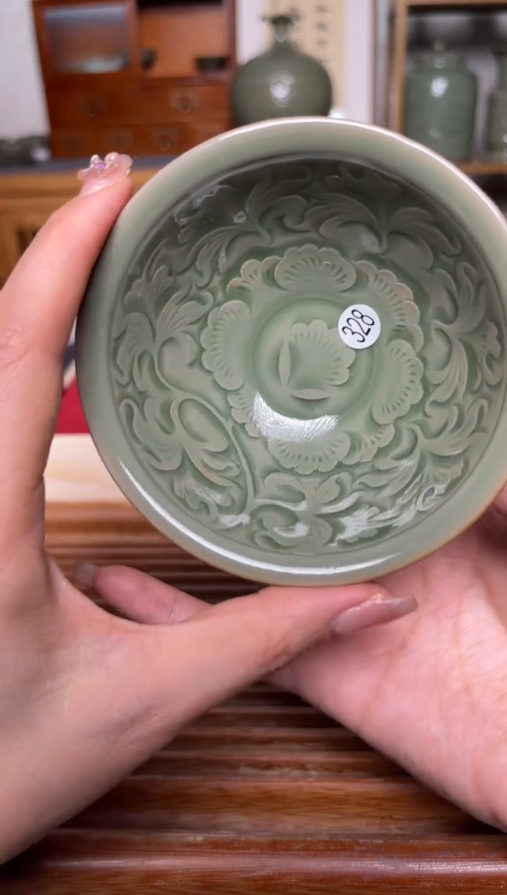 【闪购商品】其他328纯手工秘色斗笠盏 