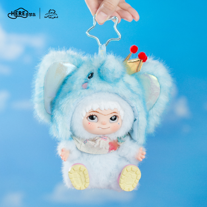 奇梦岛WAKUKU象吨吨蓝色星光款吊卡