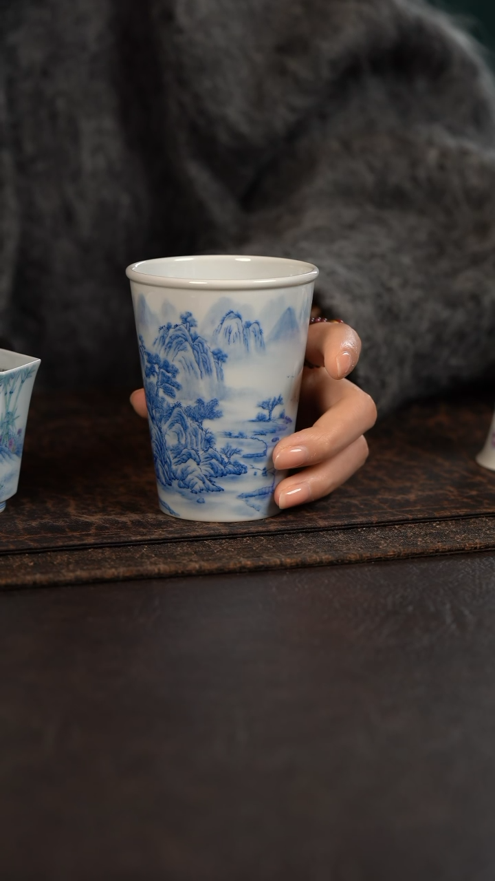 【闪购商品】杯聚澜堂重工山水大可乐杯