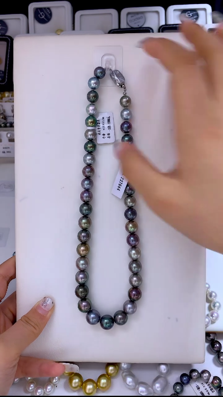 海水珍珠未镶嵌项链南漂9.3-11.9mm