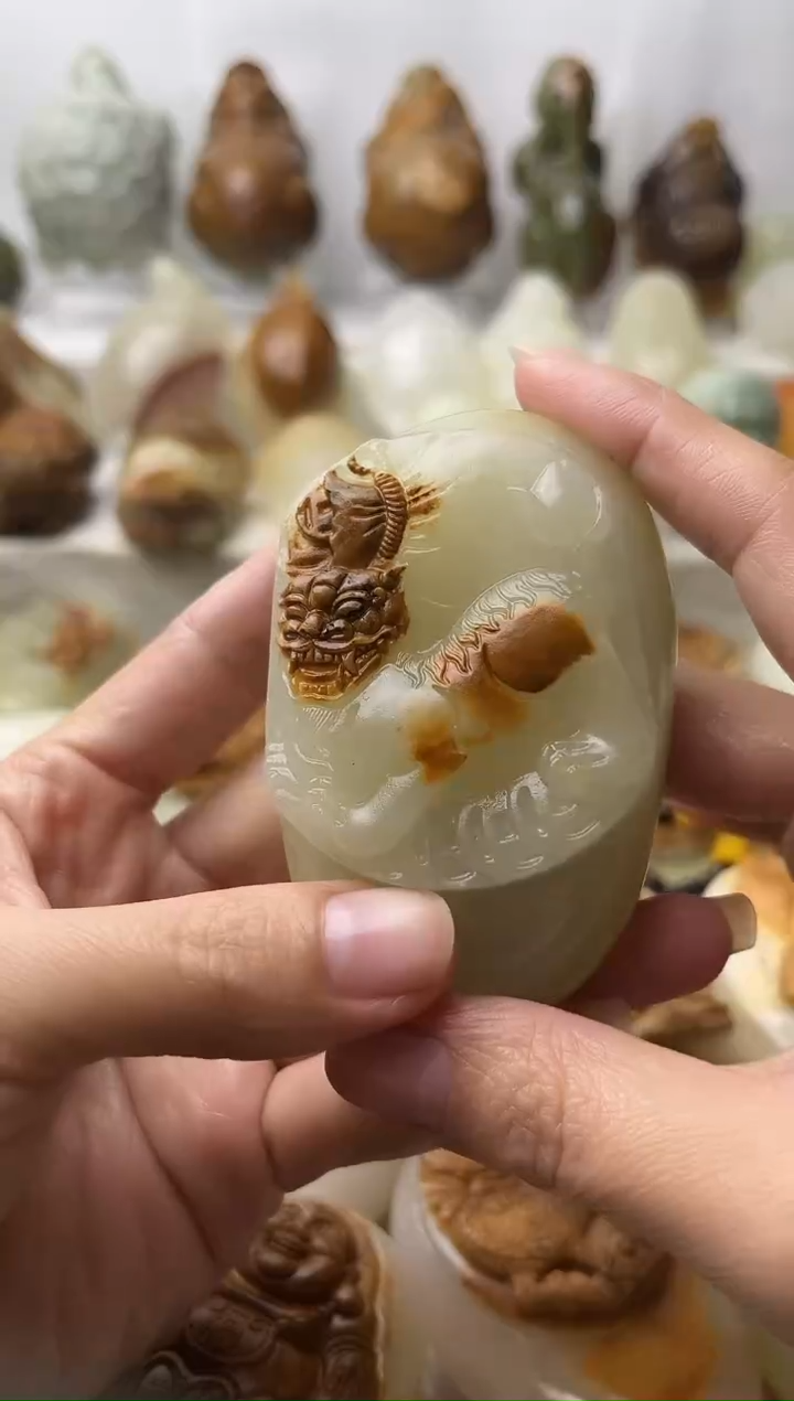 石材古青石棉纹正常不退换貔貅