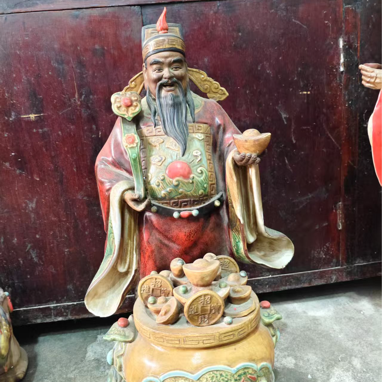 古品粉彩石湾瓷.