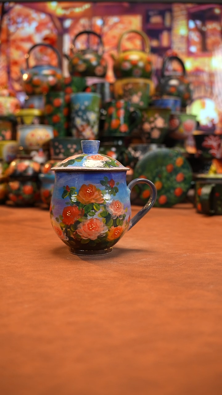 油画    釉下彩   杯子