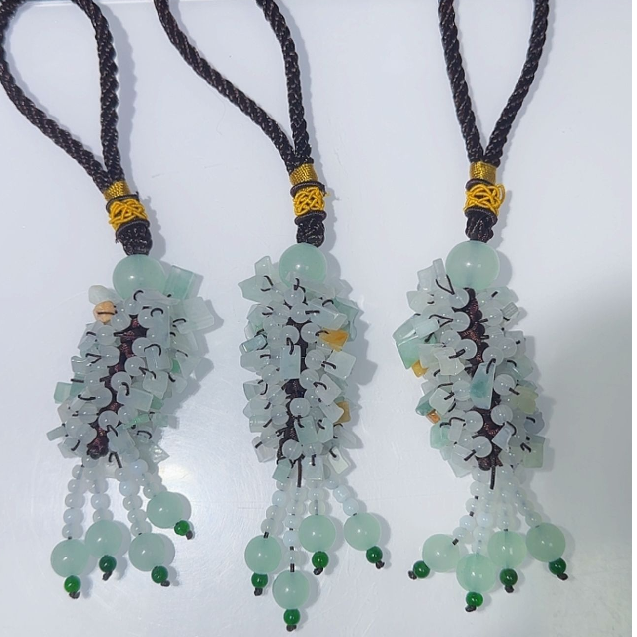 翡翠A货精品岁岁平安车挂-XDS多样性发其一