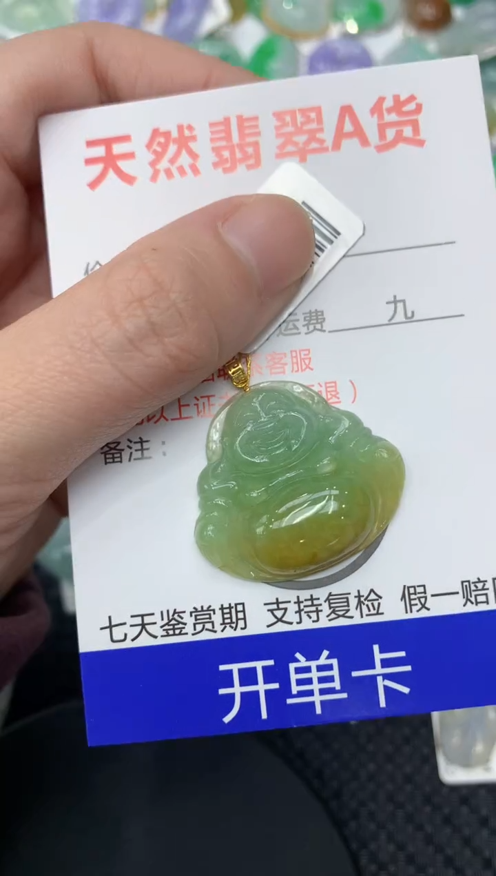 【闪购商品】翡翠颈饰18K金镶嵌11111111111