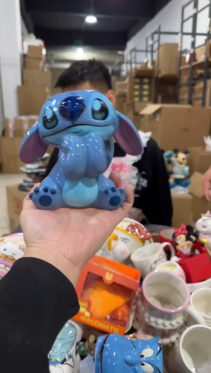 瓷片原盒史迪仔趴耳01款水杯