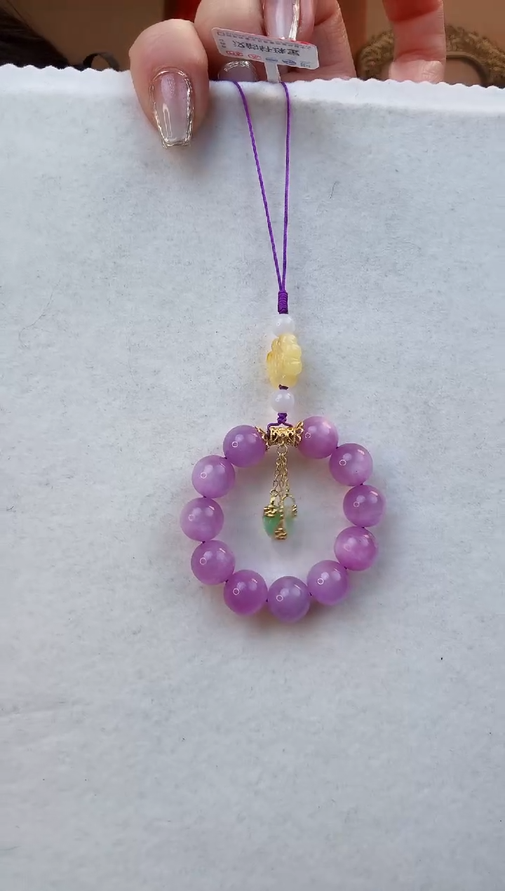 【闪购商品】锂辉石挂件未镶嵌手机挂