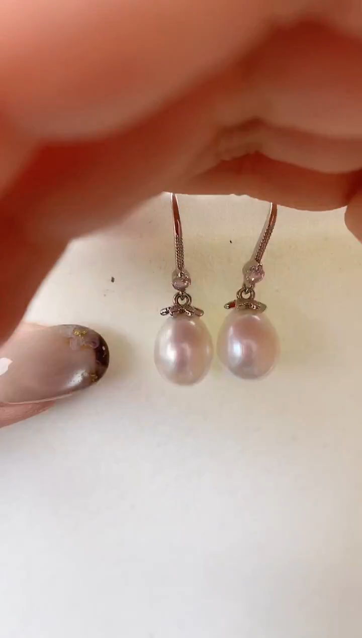 未镶嵌耳饰淡水珍珠ed1048