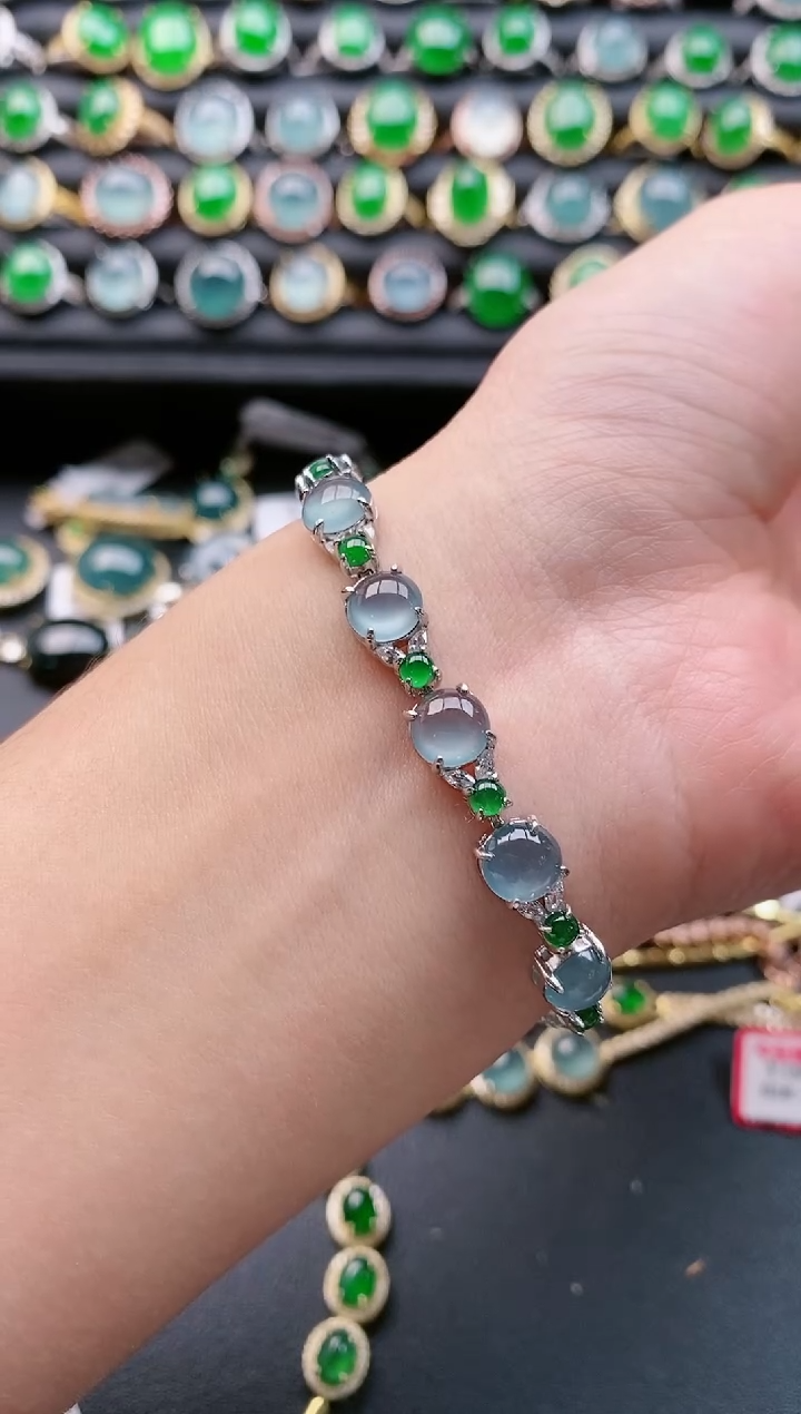 【闪购商品】翡翠戒指银S925镶嵌11111