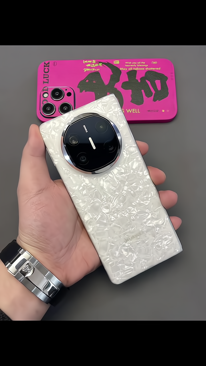适用华为MateX5/X6/X2/X3/XT防滑素皮全包膜防摔耐磨拍一送一