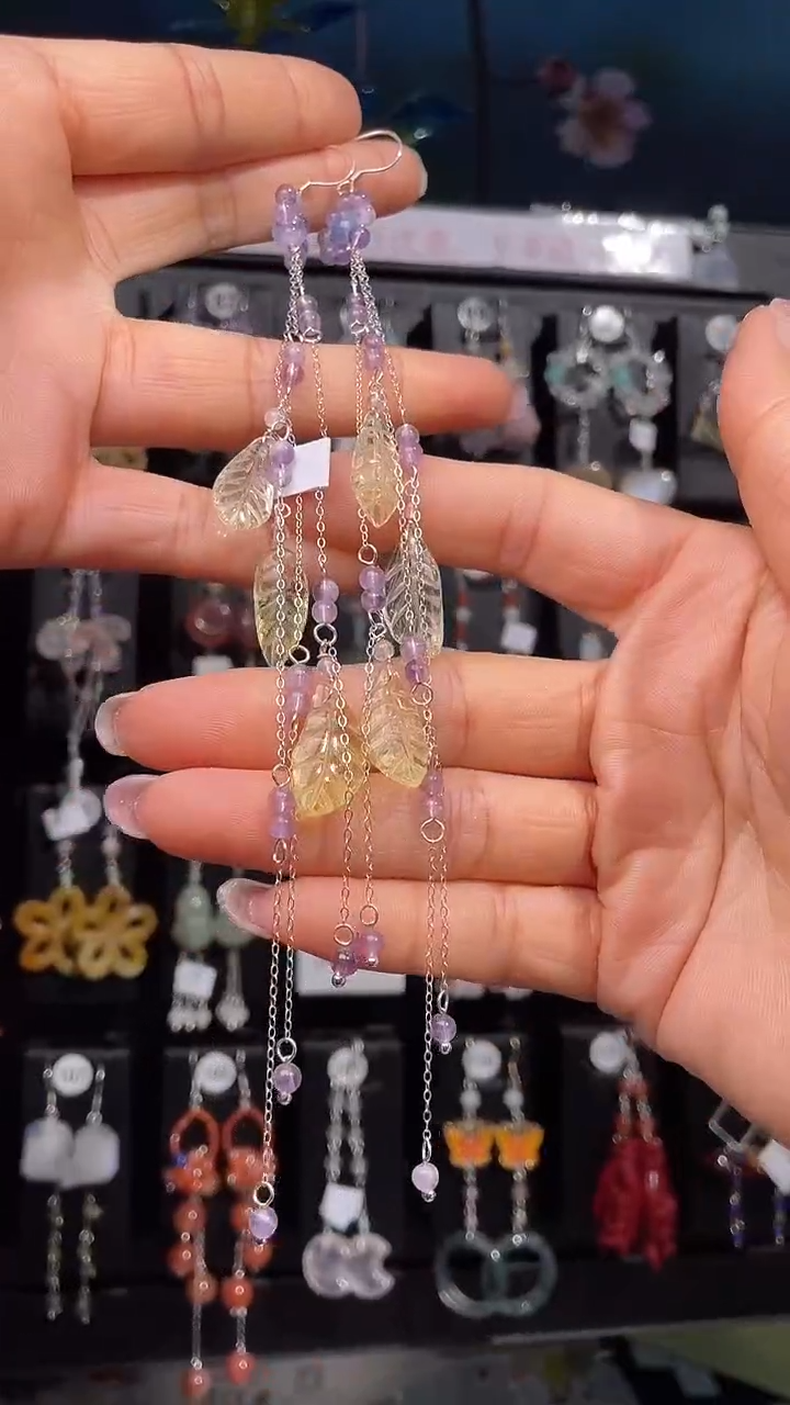 未镶嵌耳饰水晶山*ᝰ山奈