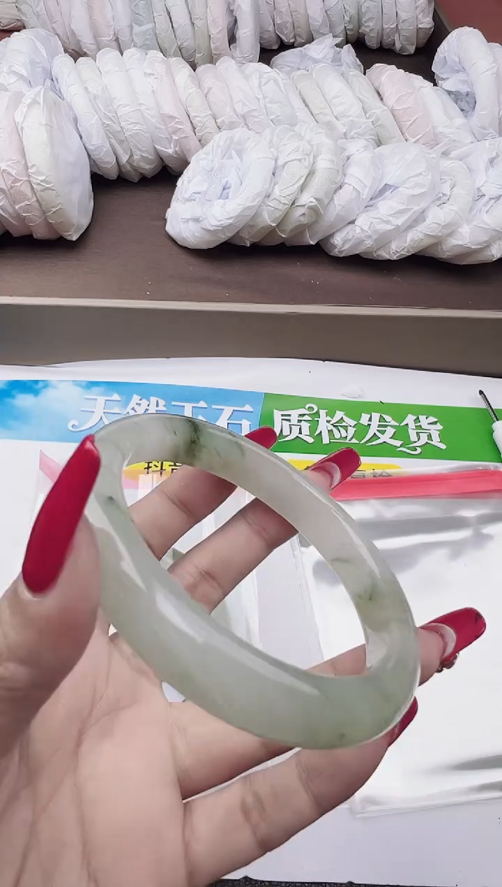 未镶嵌手镯石英质玉圈口60 61