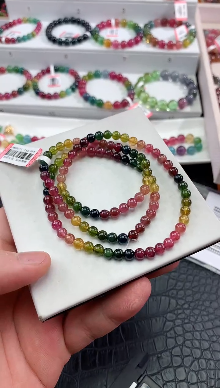 【闪购商品】碧玺手串未镶嵌多样性发一条