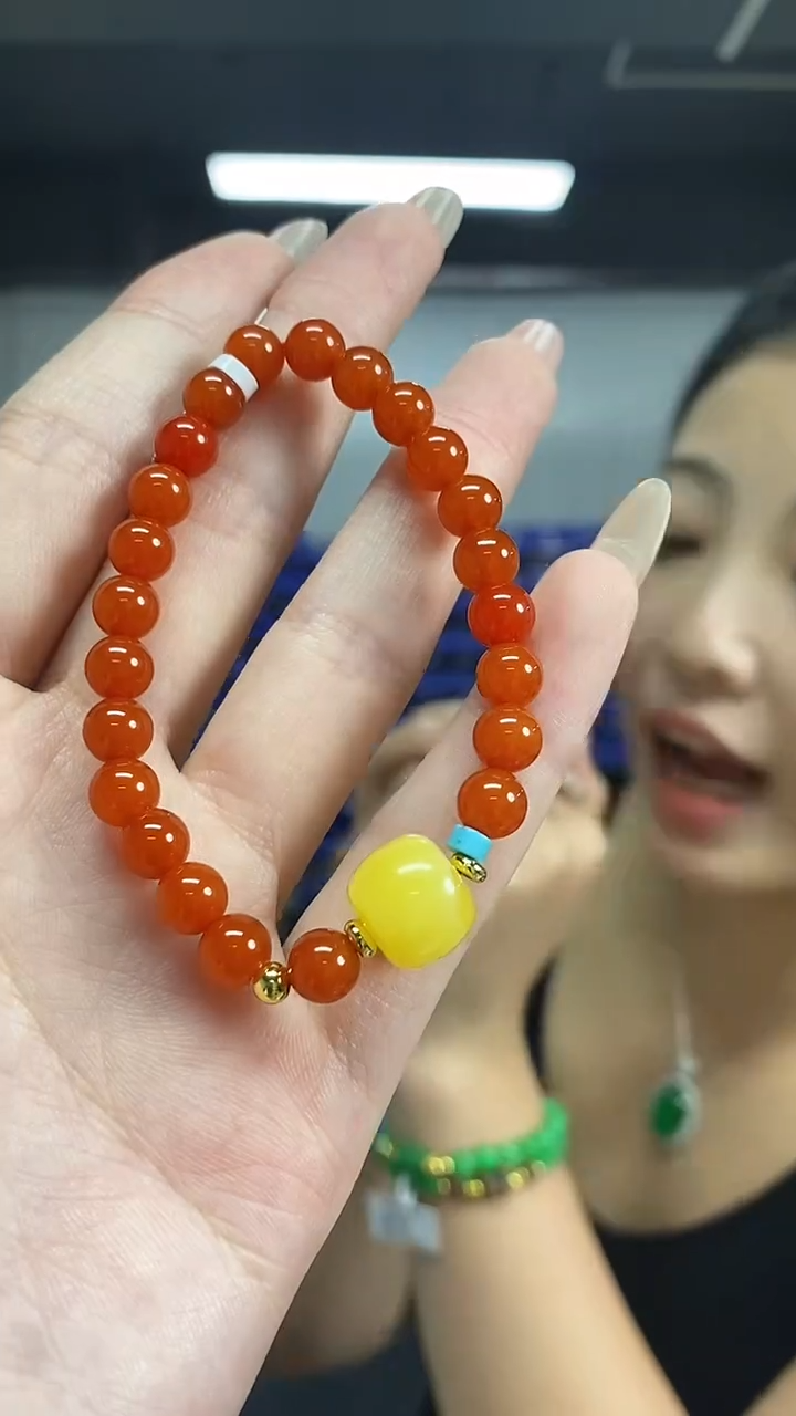 未镶嵌手串南红玛瑙闪购链接 多样性发其一颜色微差