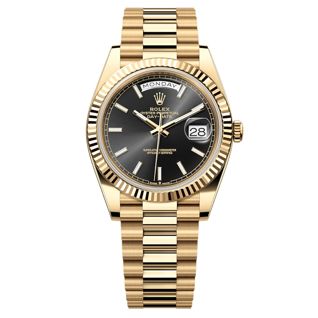 99新 Rolex/劳力士 哈奢馆/名表/劳力士/黑条刻228238/24全套