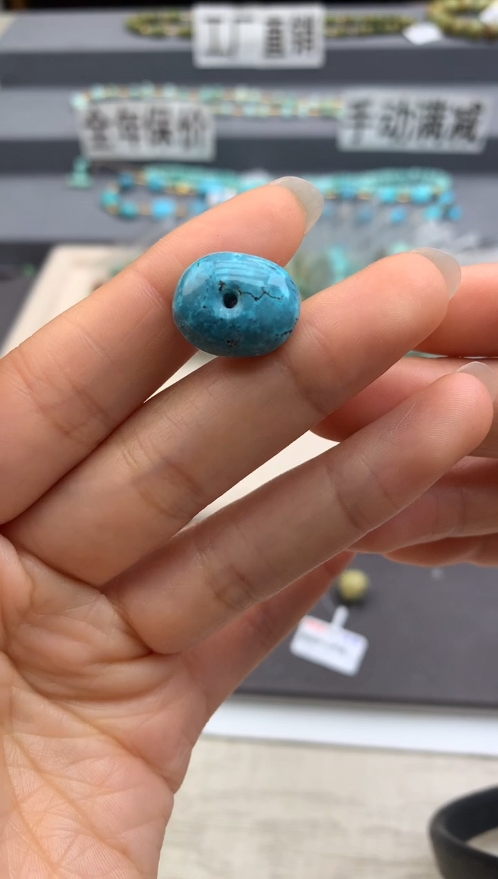 未镶嵌绿松石单珠（定制）1***乐茜.G100