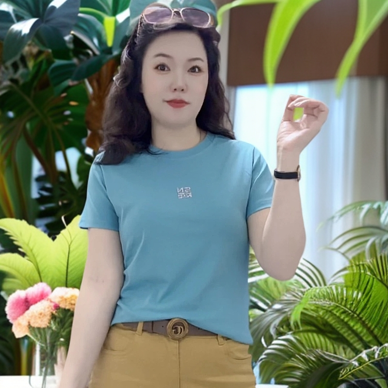 （娇韵家）新款时尚休闲百搭修身气质显瘦T恤609女士短袖