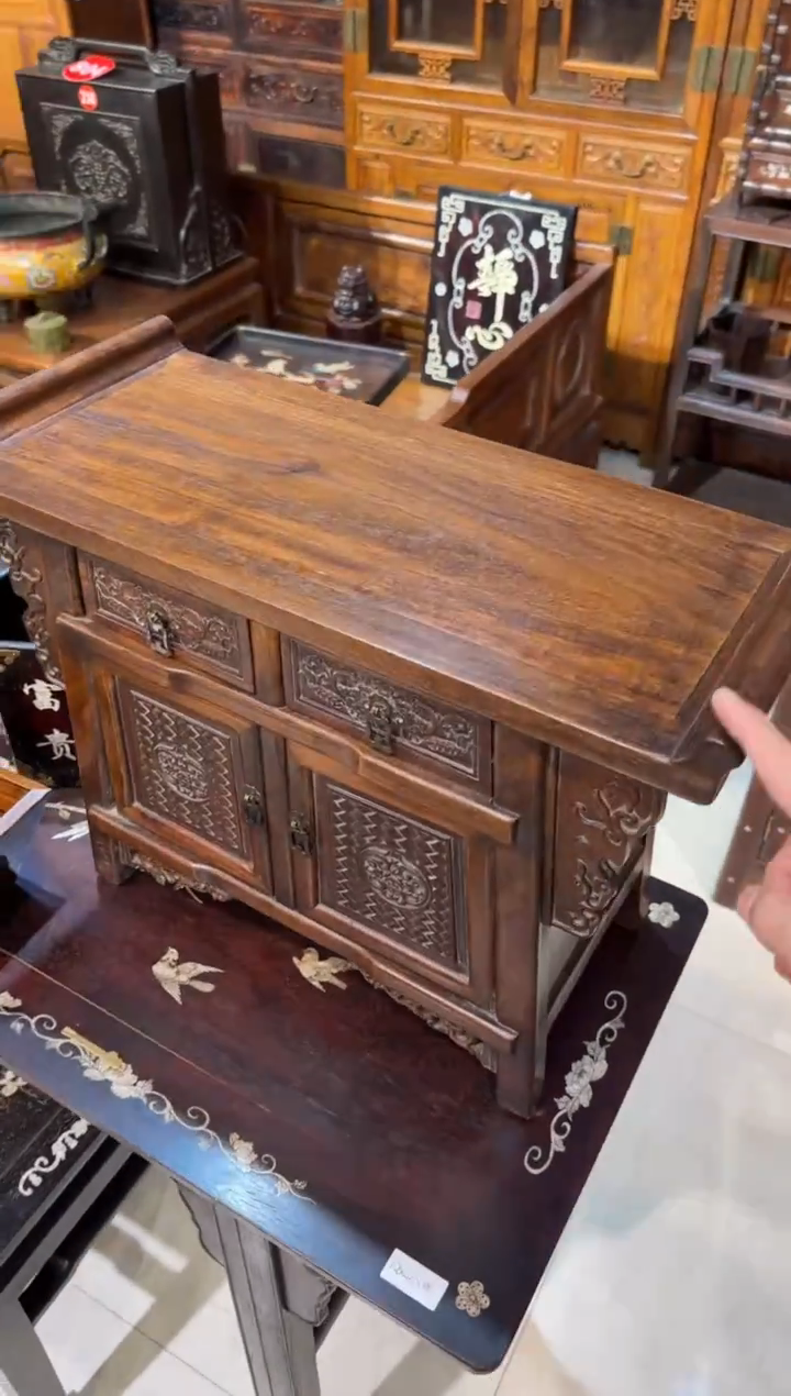 木木头款花梨雕刻小二联柜880