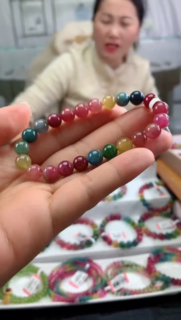 【闪购商品】碧玺手串未镶嵌多样性发一条