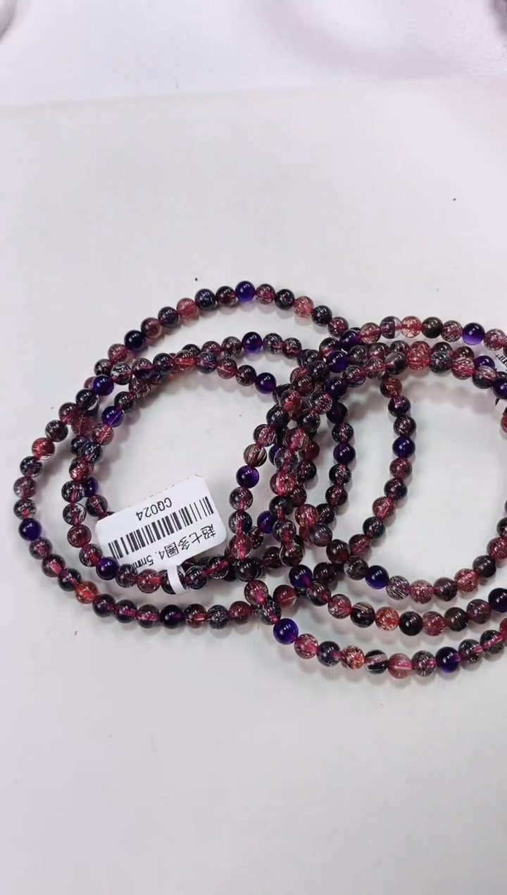 【闪购商品】水晶超七多圈4.5*未镶嵌多人多样性发其一