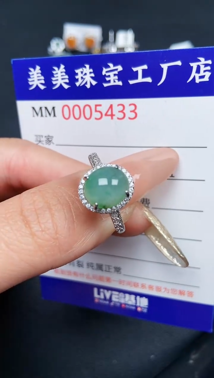 【闪购商品】翡翠颈饰银S925镶嵌5433