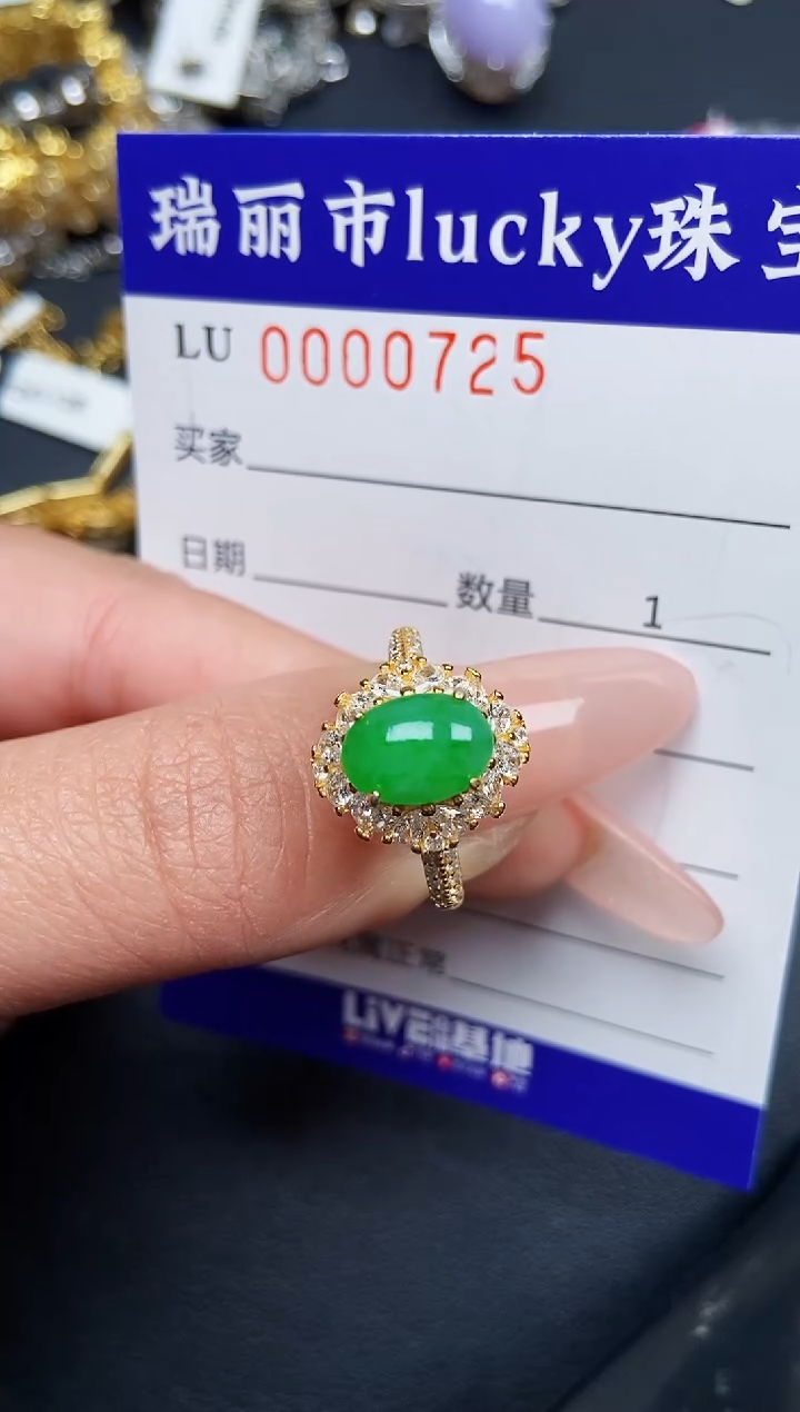 【闪购商品】翡翠颈饰银S925镶嵌0725