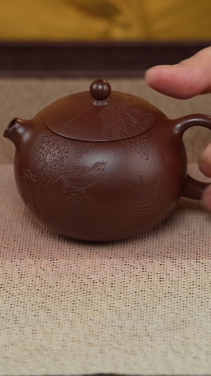 【闪购商品】紫砂茶壶河豚西施-紫泥-MH-1634