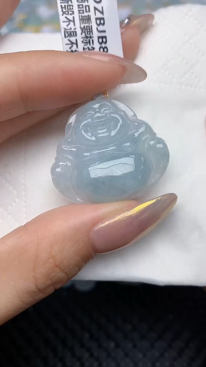 【闪购商品】翡翠颈饰18K金镶嵌天然翡翠A货