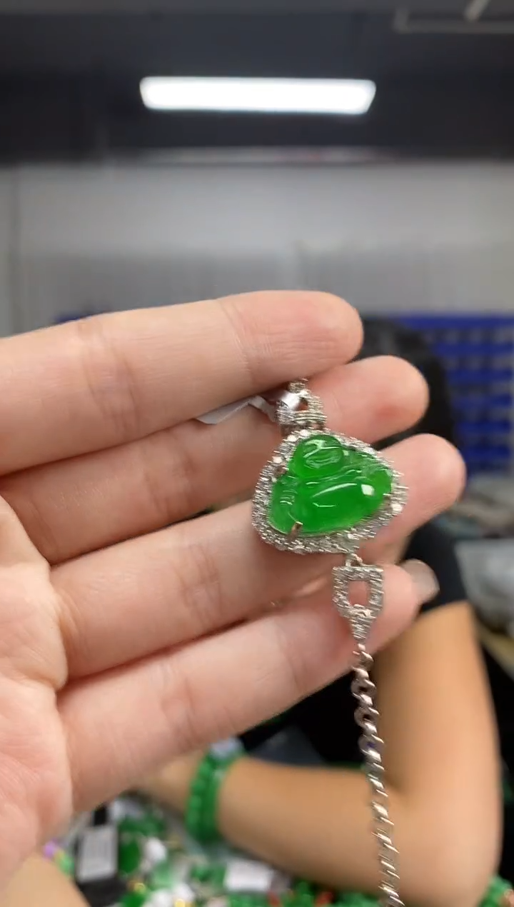未镶嵌手链翡翠闪购链接  多样性发其一颜色微差